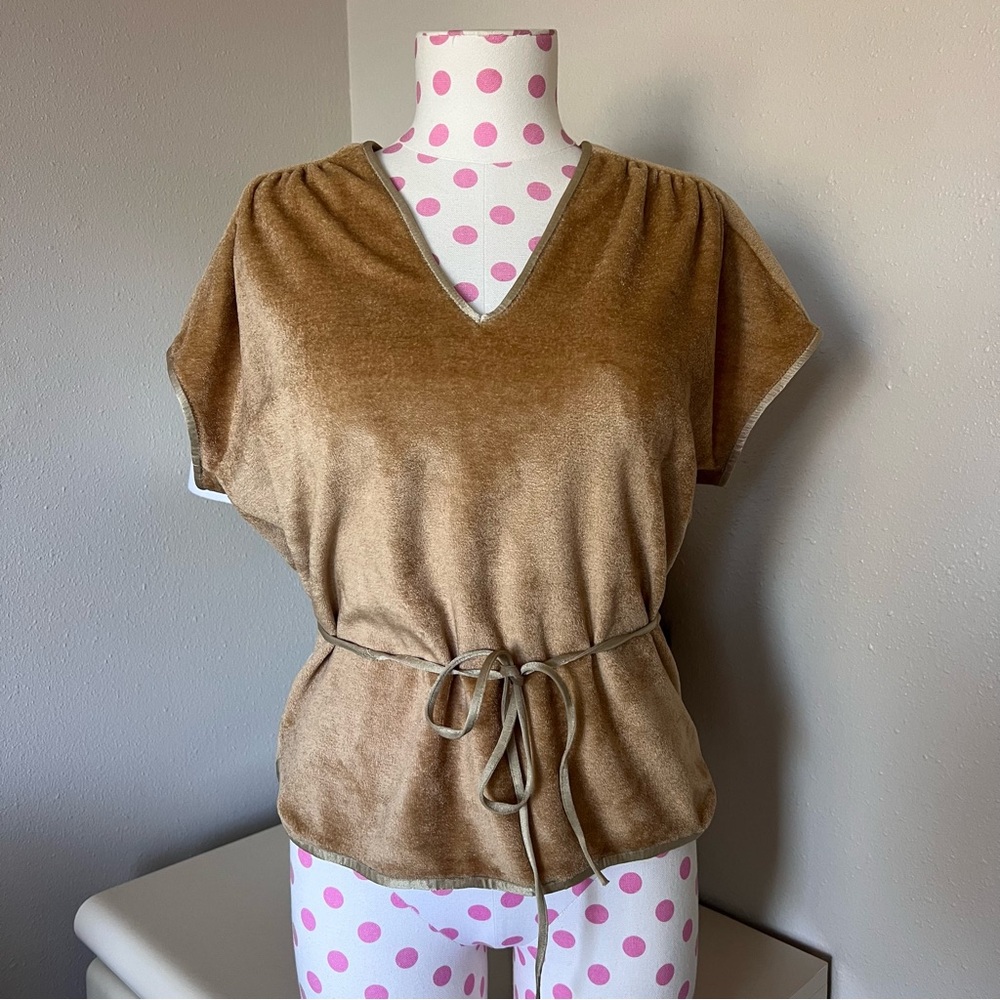 Vintage 1970s velour top
